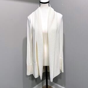 Joan Vass NY Cardigan Womens‎ Size Small NWT in White Costal Grandma